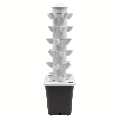 Hydroponische Plantentoren – Hydrocultuur Systeem – Indoor Tuin – Groeitoren – Kweekkit Compleet – Ruimtebesparend Ontwerp – 10L Waterreservoir
