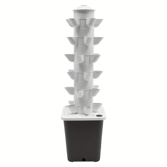 Hydroponische Plantentoren – Hydrocultuur Systeem – Indoor Tuin – Groeitoren – Kweekkit Compleet – Ruimtebesparend Ontwerp – 10L Waterreservoir