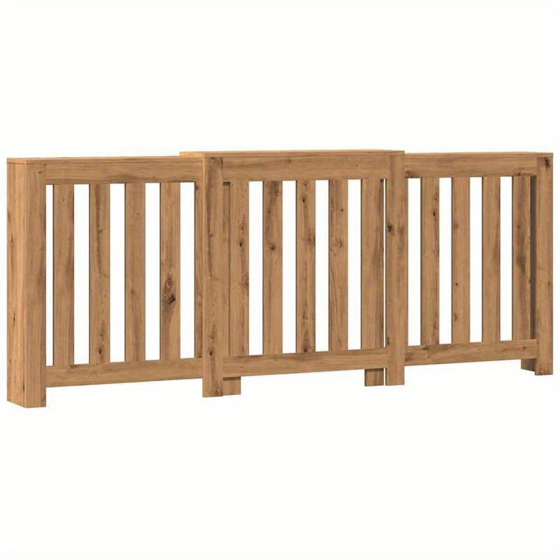 Radiatorombouw – Radiatorcover – Radiatorkast – Verwarming Ombouw – Radiatorscherm – Bruin Hout – Extra Bergruimte – Vloerstaand 205x21,5x83,5 cm