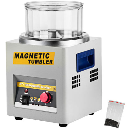 Juwelenpolijstmachine – Polijstmachine – Juwelenreiniger – Schuurmachine – Polijsttumbler – Magnetisch – Instelbare Draairichting – 2000 RPM