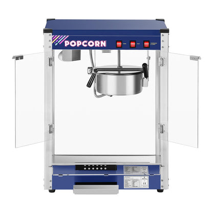 Professional High-Efficiency Popcorn Machine, 1350W, 8 oz, Royal Catering RCPR-1350 - QUORE