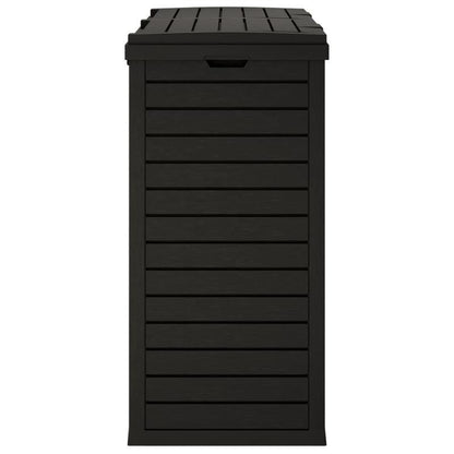 Buitenprullenbak – Tuinafvalbak – Afvalcontainer – Gft Bak – Recyclagebak – Zwart – Weerbestendig Polypropyleen – Ventilatie & Stabiele Poten – 78x41x86 cm