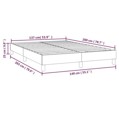 Bed frame Black 140x200cm in Imitation leather Practical, removable, suitable for all seasons