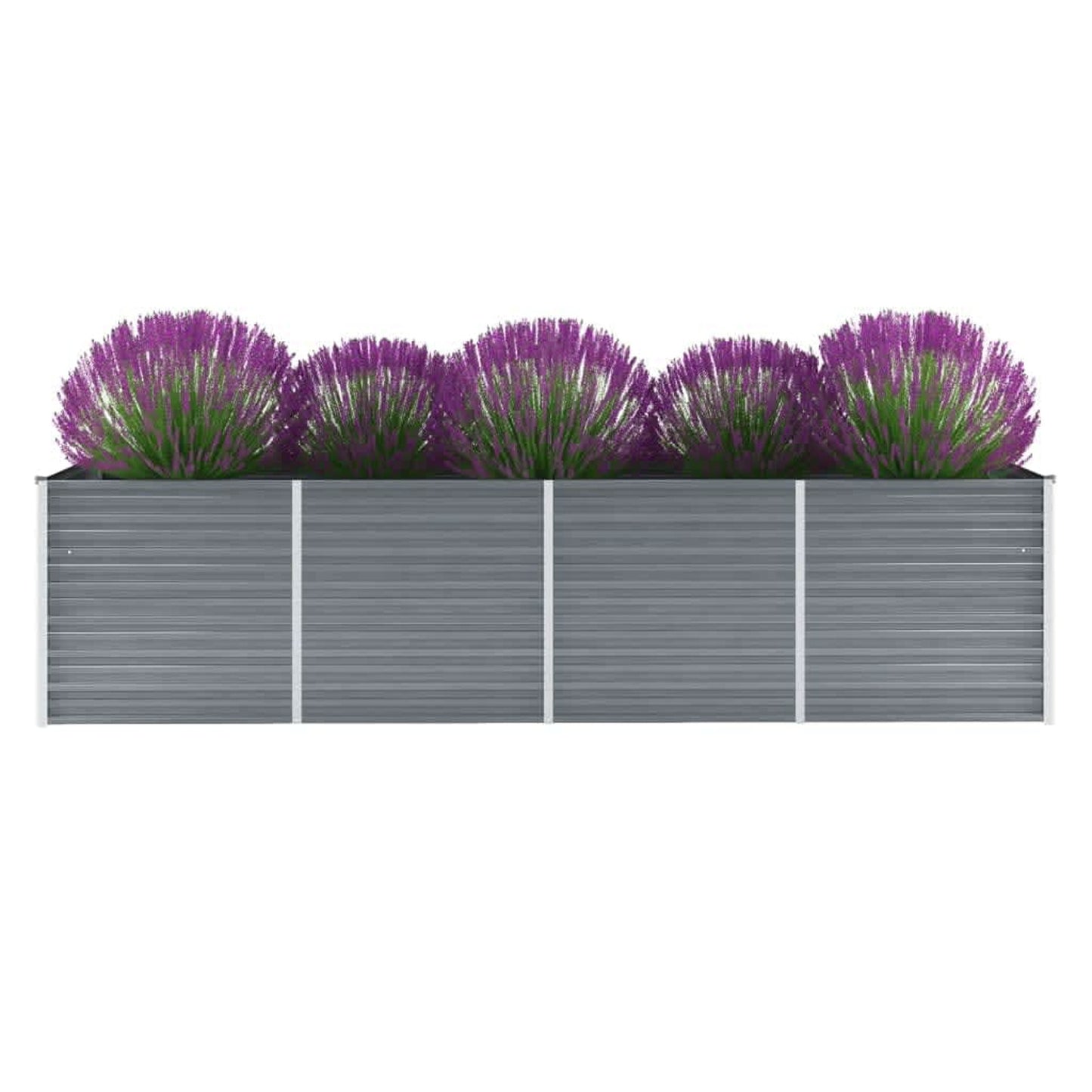 Verhoogd Plantenbed Tuin – Tuinbak Kweekbak Groei Bak Plantbak – Verhoogde Kweekbak – Metalen Plantenbak – Hoogte 77 cm – Gegalvaniseerd Staal – Groot 320x80 cm – Weerbestendig Buitengebruik