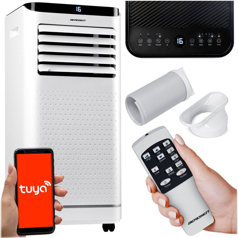 Airconditioner – Mobiele Airco – Airconditioner Compact – Binnen Airco – Mobiele Koeler – 9000 BTU Koelvermogen – Ontvochtigingsfunctie 24L/24u