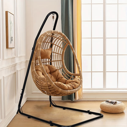 Hangmatstandaard – Hangmat Frame – Tuinstandaard – Relaxstoel Steun – Verstelbare Hoogte 200-250 cm – Stalen L-Vormig Frame – Draagvermogen 160 kg – Geschikt Binnen en Buiten