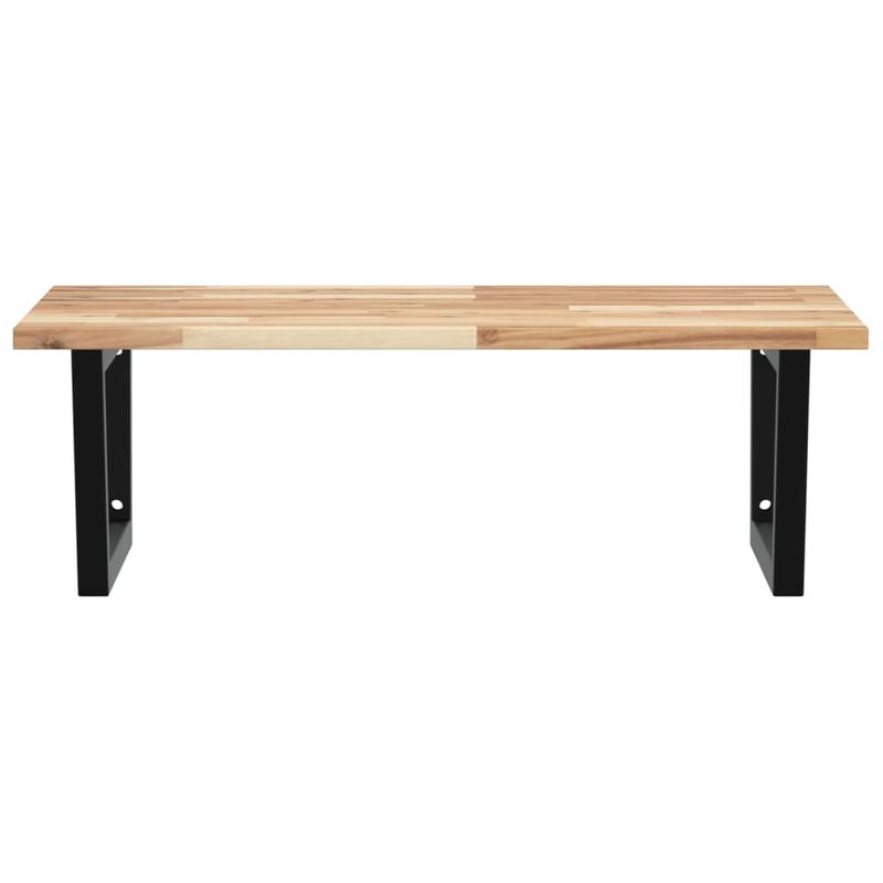 Wall-Mounted Shelf for Sinks Made of Steel And Acacia Wood.