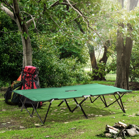 Campingbed – Campingbedje – Opvouwbaar Bed – Outdoor Bed – Tweepersoons Campingbed – Lichtgewicht Aluminium Frame – Draagkracht 136 kg per Persoon