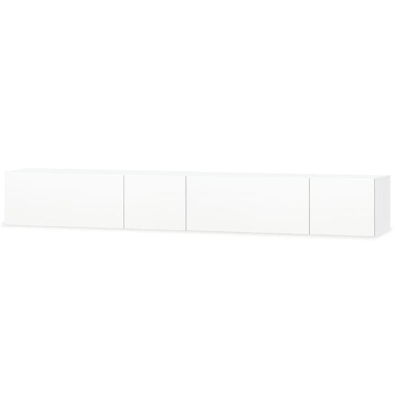 TV Kast – Tv Meubel – Mediameubel – TV Dressoir – Tv Meubel Set – Hoogglans Wit – Houtmateriaal 120x40x34 cm