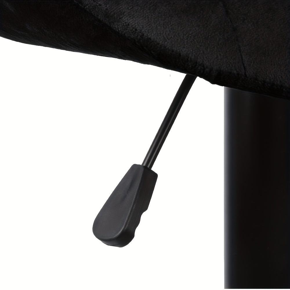 Barkruk – Barstoel – Barstoelen – Bistrostoel – Keukenstoel – Set van 2 – Fluwelen Bekleding – Verstelbare Hoogte – Draaibaar – Comfortabel