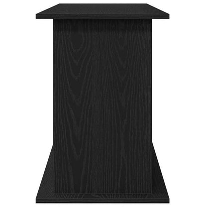 Aquariumkast – Aquariumstandaard – Aquariummeubel – Vissenkast – Aquariummeubelstuk – Zwart – Massief Eikenhout – Stevig 121x41x58 cm