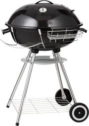 Houtskool Kogelgrill 56 cm - Draagbare BBQ Grill met Deksel - Grote Grilloppervlak - Zwart - 63 x 82 x 88 cm