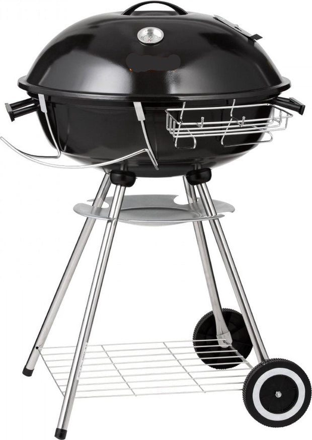 Houtskool Kogelgrill 56 cm - Draagbare BBQ Grill met Deksel - Grote Grilloppervlak - Zwart - 63 x 82 x 88 cm