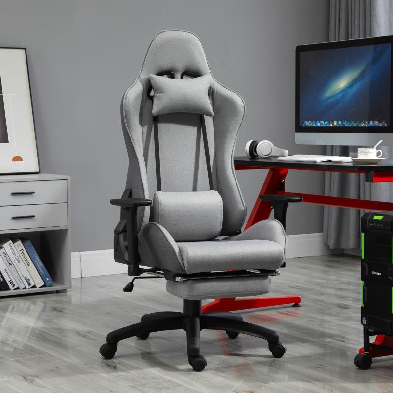 Bureaustoel – Ergonomische Stoel – Office Chair – Draaistoel – Kantoorkruk – Verstelbare Armleuningen – Verwijderbare Lendensteun – Schommelfunctie – Duurzaam Kunststof Frame – Comfortabel Zitten