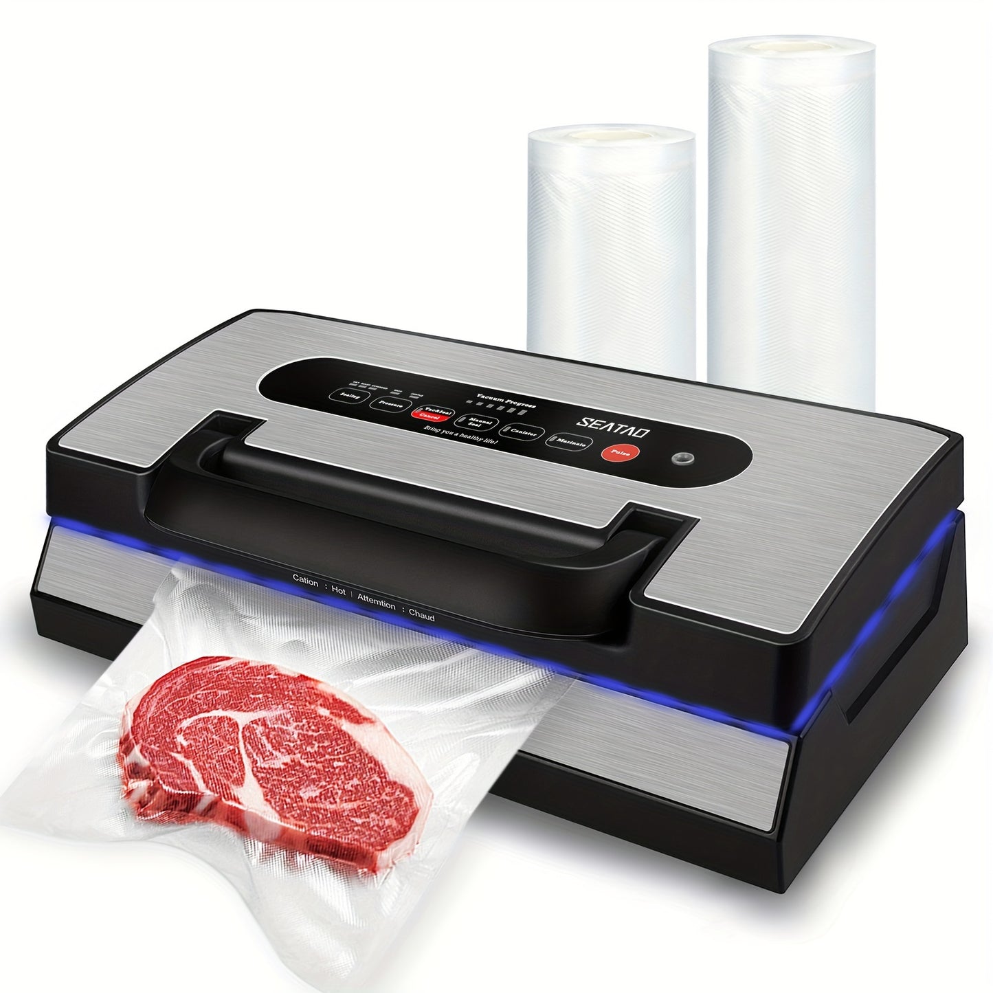 Vacumeermachine – Vacuümsealer – Vacuum Sealer – Sealapparaat – Vacuümmachine – Automatisch – 90 kPa Vacuümkracht met Dubbele Sealfunctie en LED-Verlichting