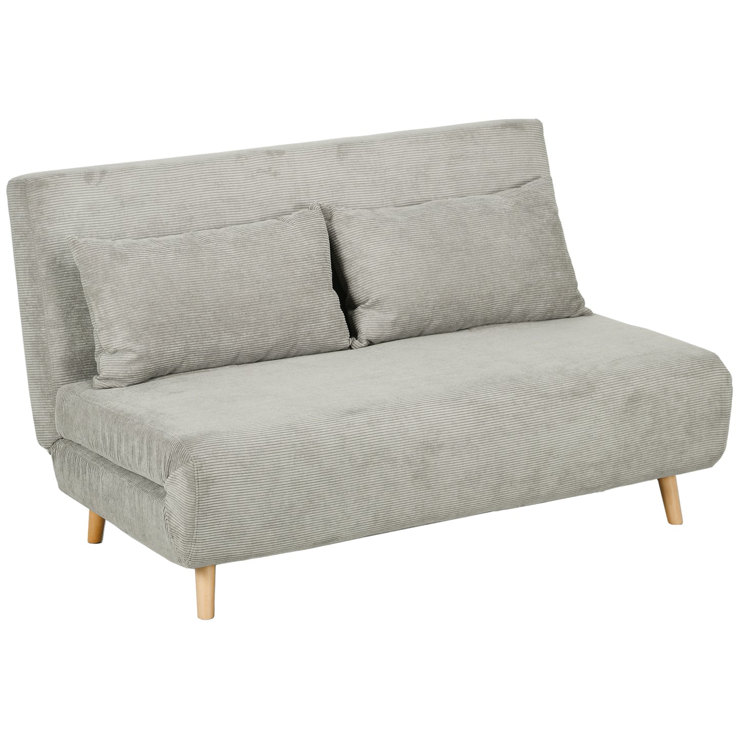 Slaapbank – Bedbank – Sofa – Logeerbed – Zweefbed – Verstelbare Rugleuning – Fluweelachtige Stof – Compact 141x90x81 cm