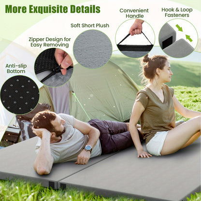 Campingmatras – Slaapmat – Slaapmatje – Matras – Mat – 42D Memory Foam – Anti-Slip Onderzijde – Opvouwbaar – Inclusief Draagtas