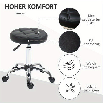 Leisure chair, comfortable living room furniture, multifunctional seat, suitable for living room, bedroom, dining room, hallway, balcony. Perfect home decoration, Versatile Seating, Contemporary Design, Swivel Stool, Rolling