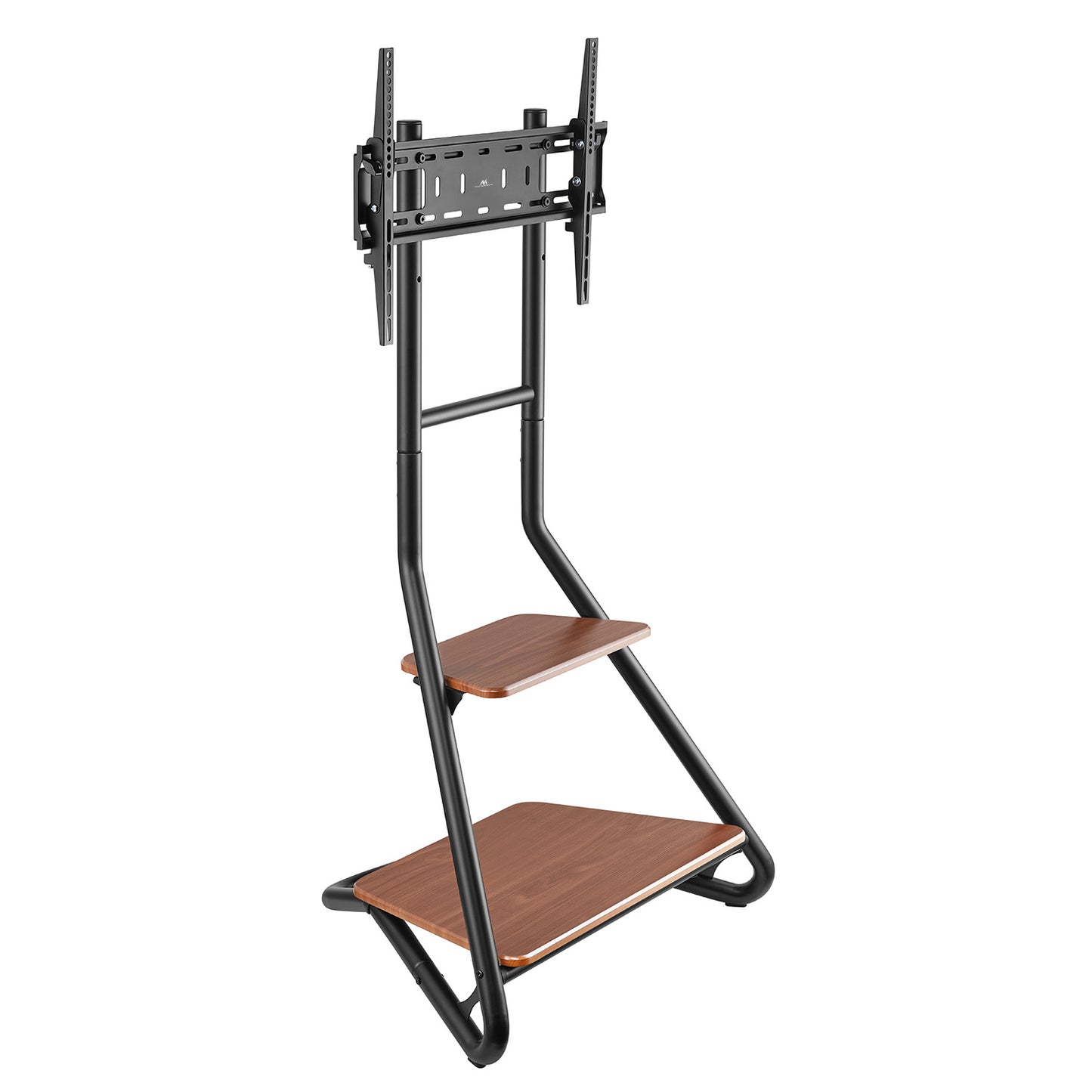 Universele TV-standaard – TV-meubel – TV-houder – TV-voet – TV-plank – Geschikt voor 37-75 Inch – Met Houten Planken en Kabelbeheer