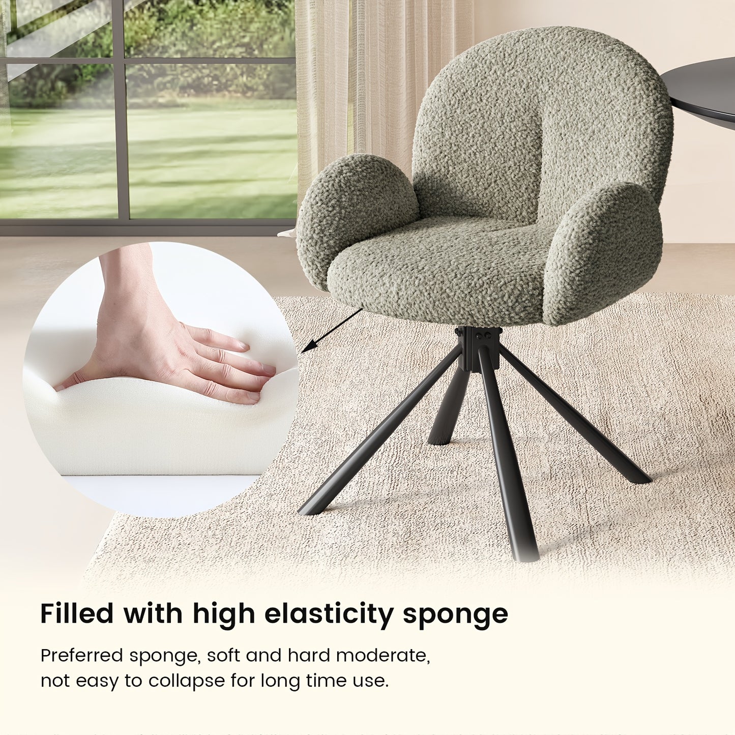 Draaistoelen – Eetkamerstoelen – Bureaustoelen – Lounge Stoelen – Armleunstoelen – Set Van 2 Blauwig-Grijze Stoelen – Ergonomisch Comfort – Duurzaam Modern Design