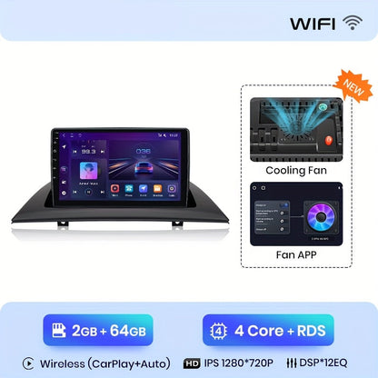 2Din Android Autoradio – Multimedia Speler – Touchscreen Radio – GPS Navigatie – Draadloze CarPlay – 9 Inch HD Scherm – 2GB RAM 64GB Opslag – Offline & Online Navigatie