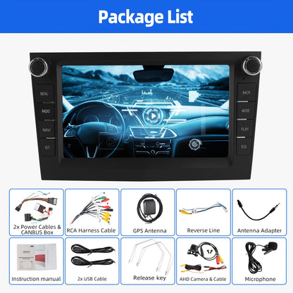 Autoradio – Car Stereo – Multimedia Speler – 1-DIN Radio – Android Autoradio – 7 Inch HD Touchscreen – Android 14.0 – Ingebouwde AHD Achteruitrijcamera
