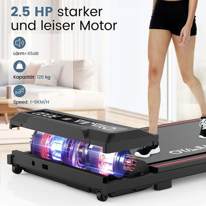 Loopband – Treadmill – Fitnessband – Wandelloper – Loopmachine – Compact Formaat – Stil 0.6HP Motor