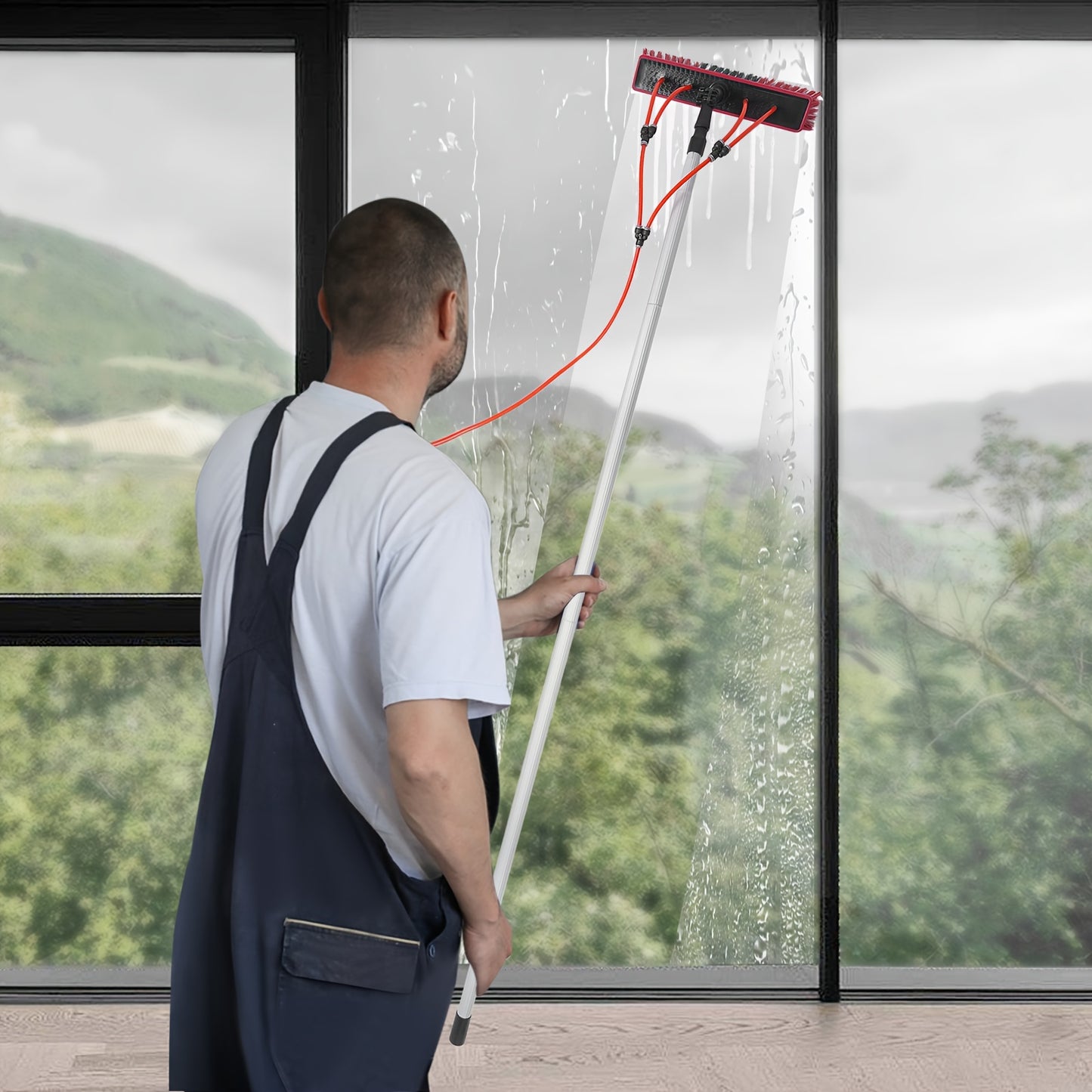 Telescoopsteel – Telescopische Steel – Uitschuifbare Stok – Ramenwasser – Zonnepanelenreiniger – Aluminium – Waterdoorvoer – 7,92 Meter