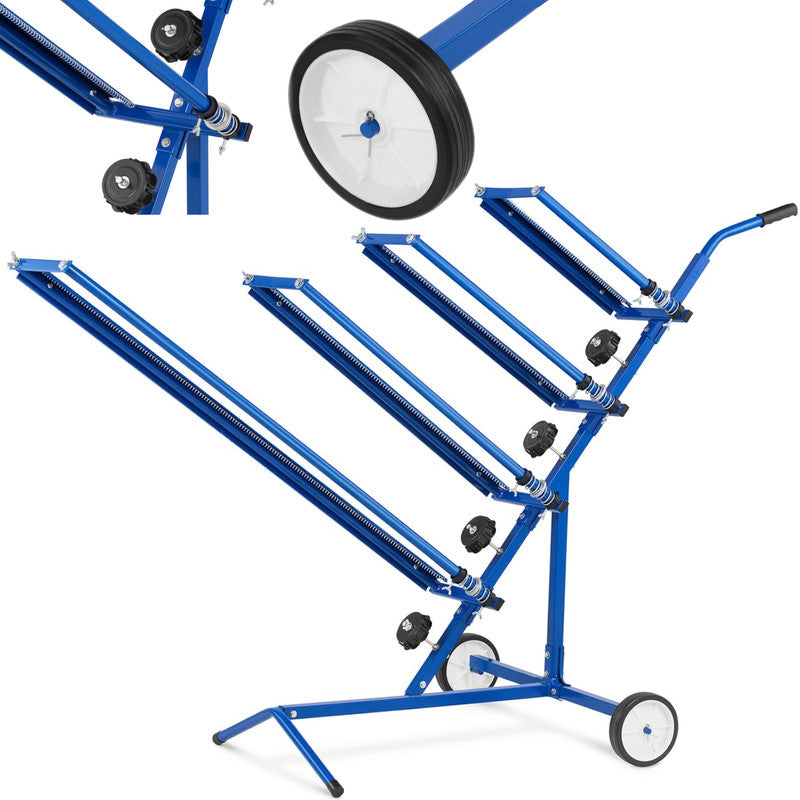 Verfrolhouder – Verfrollenhouder – Verfrolhouder met Snijmessen – Verfrol Stand – Verfpapierhouder – Stevig Stalen Frame – Geschikt voor 4 Rollen 30-100 cm
