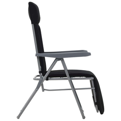Inklapbare Tuinstoelen – Campingstoelen – Relaxstoelen – Tuinmeubilair – Verstelbare Rugleuning – Stalen Frame – Comfortabele Kussens