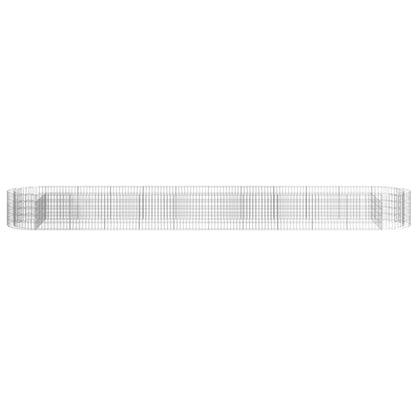 Bloembak – Plantenbak – Plantenbakken – Bloempot – Sierbak – Verhoogde Stenenkooi – Weerbestendig Gegalvaniseerd IJzer – Groot Formaat 600x100x50 cm