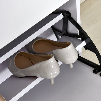 Schoenenkast – Schoenopberger – Schoenrek – Schoenopbergmeubel – Schoenenkastje – 3 Vouwdeuren – Lacquered Wit MDF