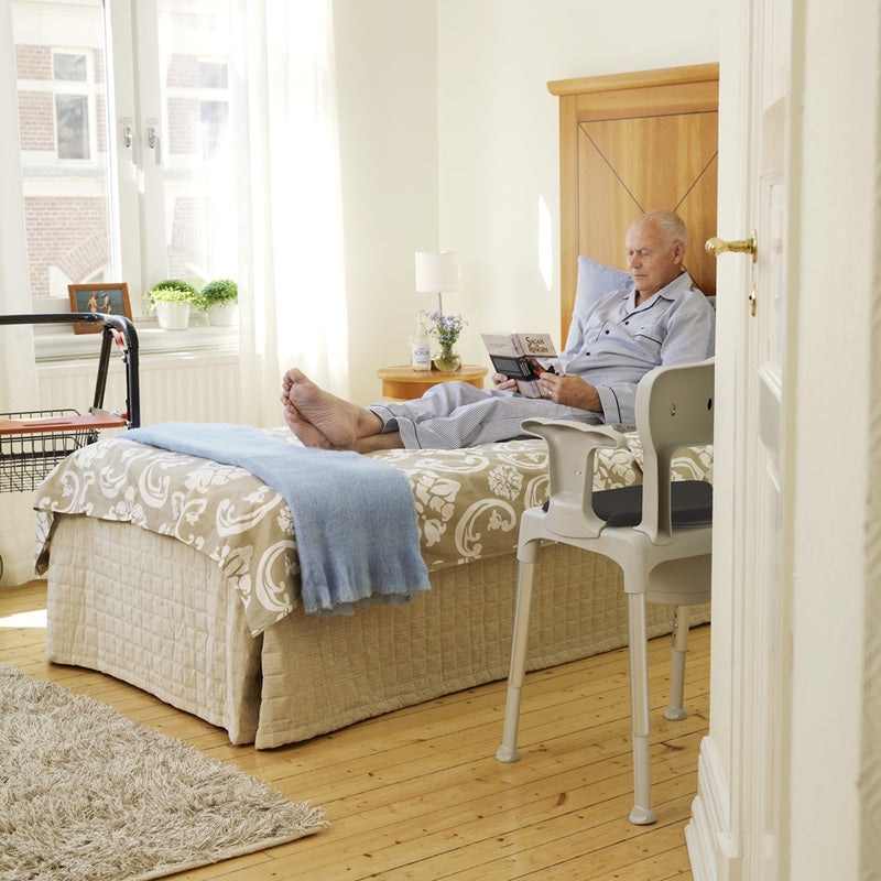 Etac Swift Commode - a Toilet-Shower Chair (Multi-Functional) with Removable: Armrests And Backrest (160 Kg)