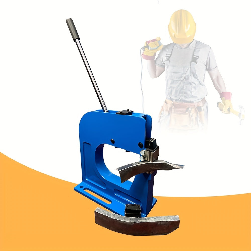 Plaatbewerkingstool – Krimp- en Rekwerktuig – Metaalvormgereedschap – Handbediend Gereedschap – Metaalbewerkingsinstrument – Tot 1,5 mm Plaatdikte – 216 mm Diepte – Robuust Metalen Design – Zonder Elektriciteit