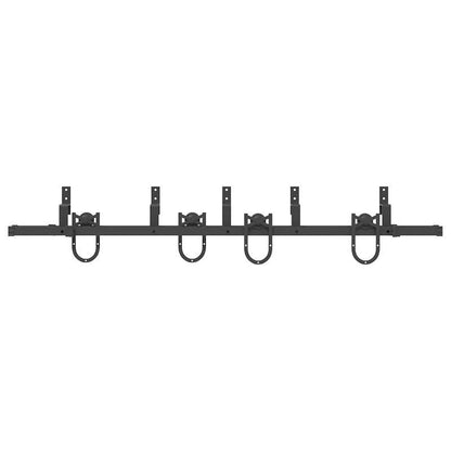 Schuifdeur Set – Schuifdeursysteem – Kamerverdeler – Afscheidingsdeur – Binnendeur Schuifdeur – 200 cm Stalen Rail – Matzwarte Industriele Afwerking
