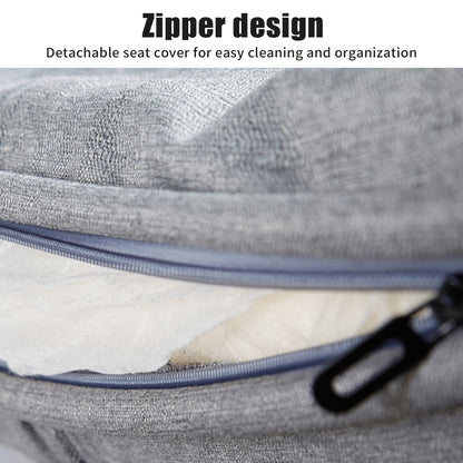 3-in-1 Slaapbank – Inklapbare Bedbank – Relaxstoel – Logeersofa – Zetelbed – Verstelbare Rugleuning – Stevig Metalen Frame – Comfortabele Schuimvulling – Grijs