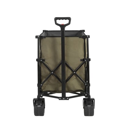 Strandkar – Bolderkar – Bolderwagen – Duwkar – Transportkar – Opvouwbaar – 300L Laadruimte – Extra Grote All-Terrain Wielen – Blauw