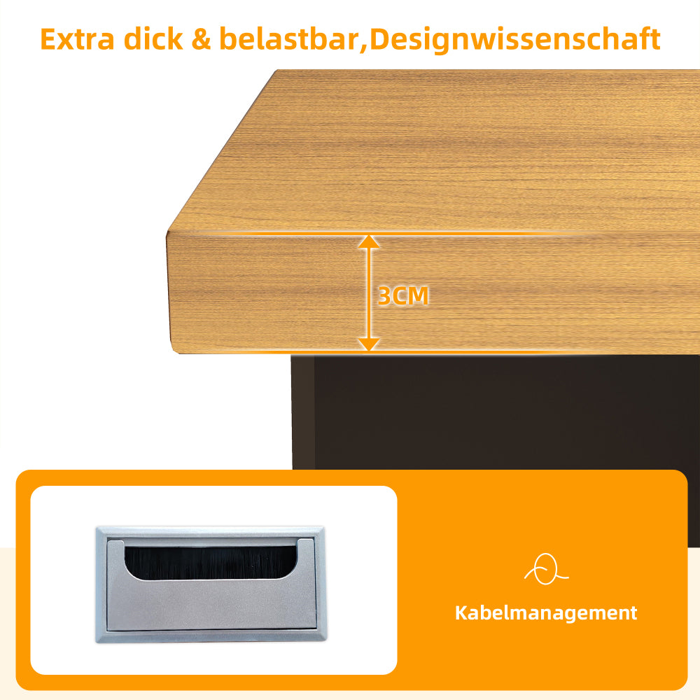 Hoekbureau – Bureau – L-vormig Bureau – Bureau Met Lade – Computerbureau – Zwart – XL Huisdierhuisje – Ruimtebesparend Ontwerp – Flexibele Montage