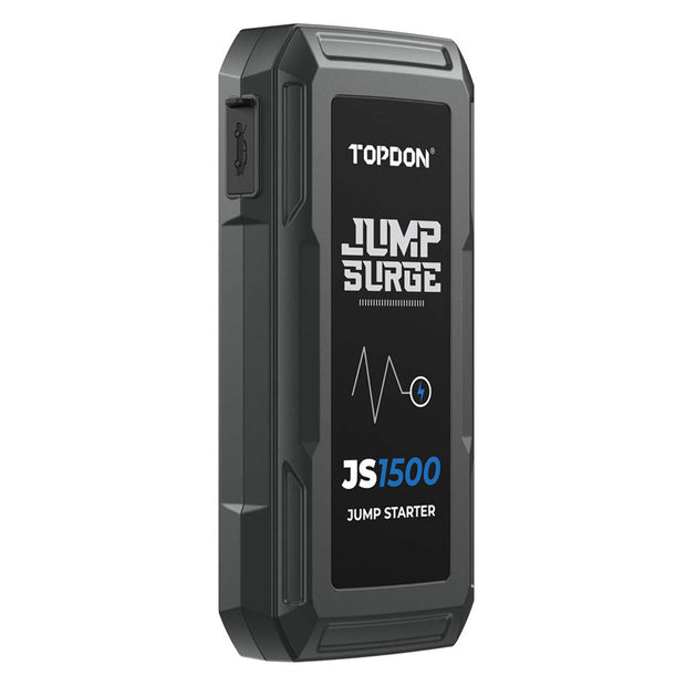 Topdon - JS1500 - Jumpstarter voor Auto - Startkabels - Starthulp - 1000A - 12V - Jumpstarters - Powerbank 10000mAh - Zwart