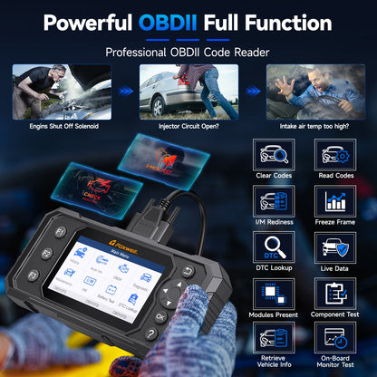 OBD2 Diagnosetool – Auto Scanner – Foutcode Lezer – Voertuigscanner – Diagnosescanner – Wi-Fi Verbinding – Olie Service Reset – ABS Ontluchten