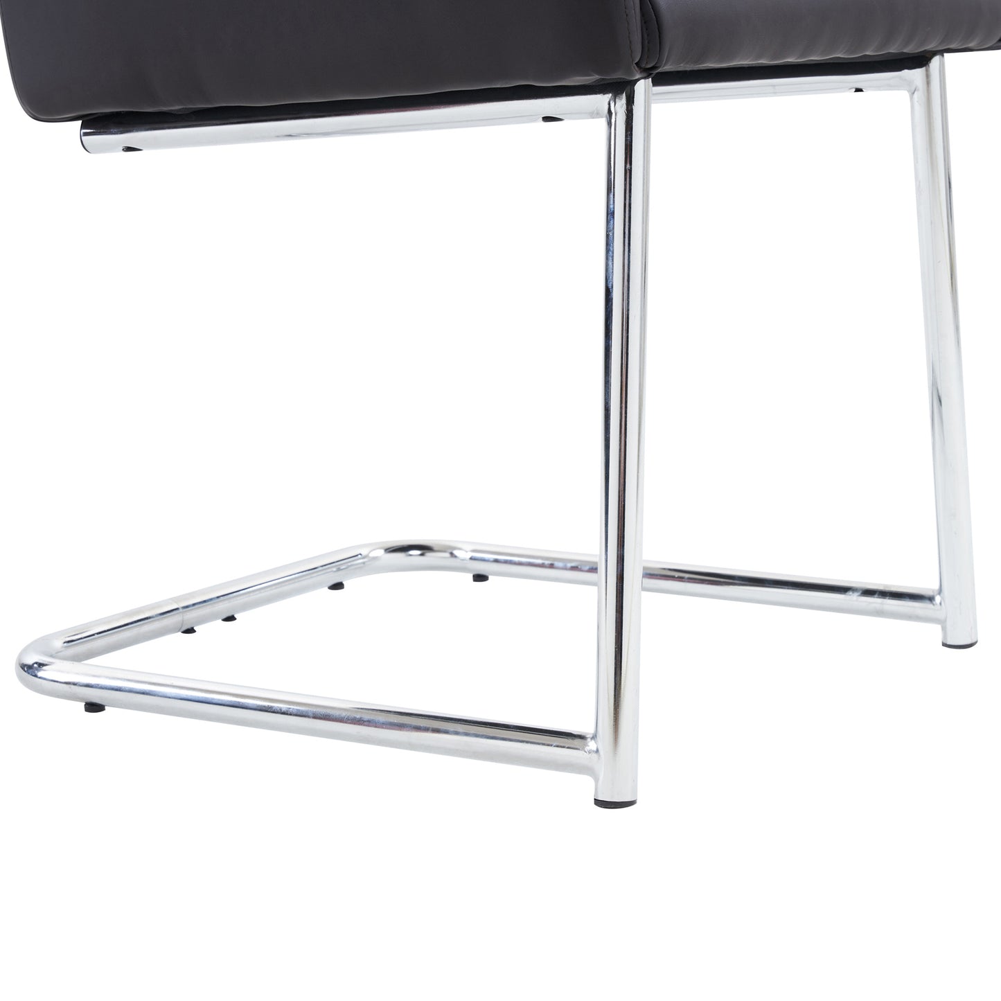 Eetkamerstoel Set – Stoel Eettafelstoel Zithoekstoel Bureaukamerstoel – Zwart Kunstleer – Metalen Zigzag Frame – Ergonomisch Comfort – Set Van 6
