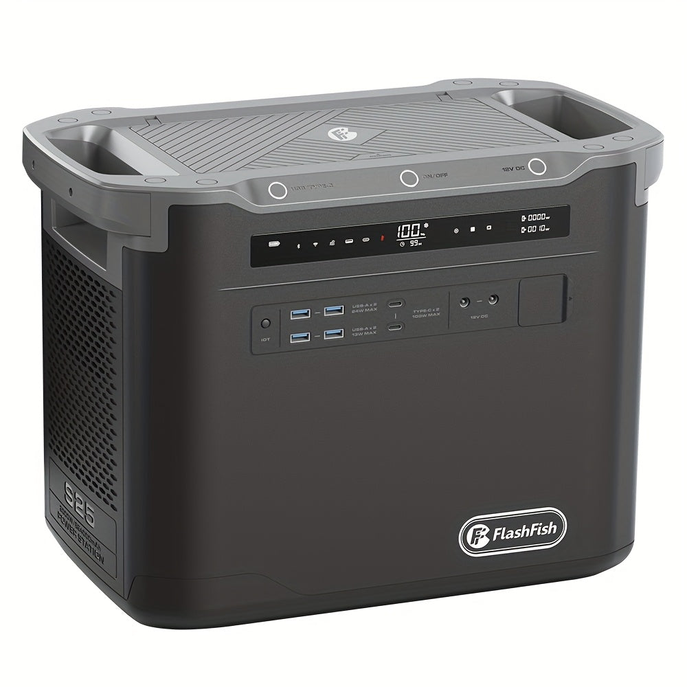 Draagbare Powerstation – Mobiele Generator – Solar Generator – Noodstroomvoorziening – Accu Station 1997Wh – 4000W Piekkracht – Snelle Oplaadfunctie 1,5 uur