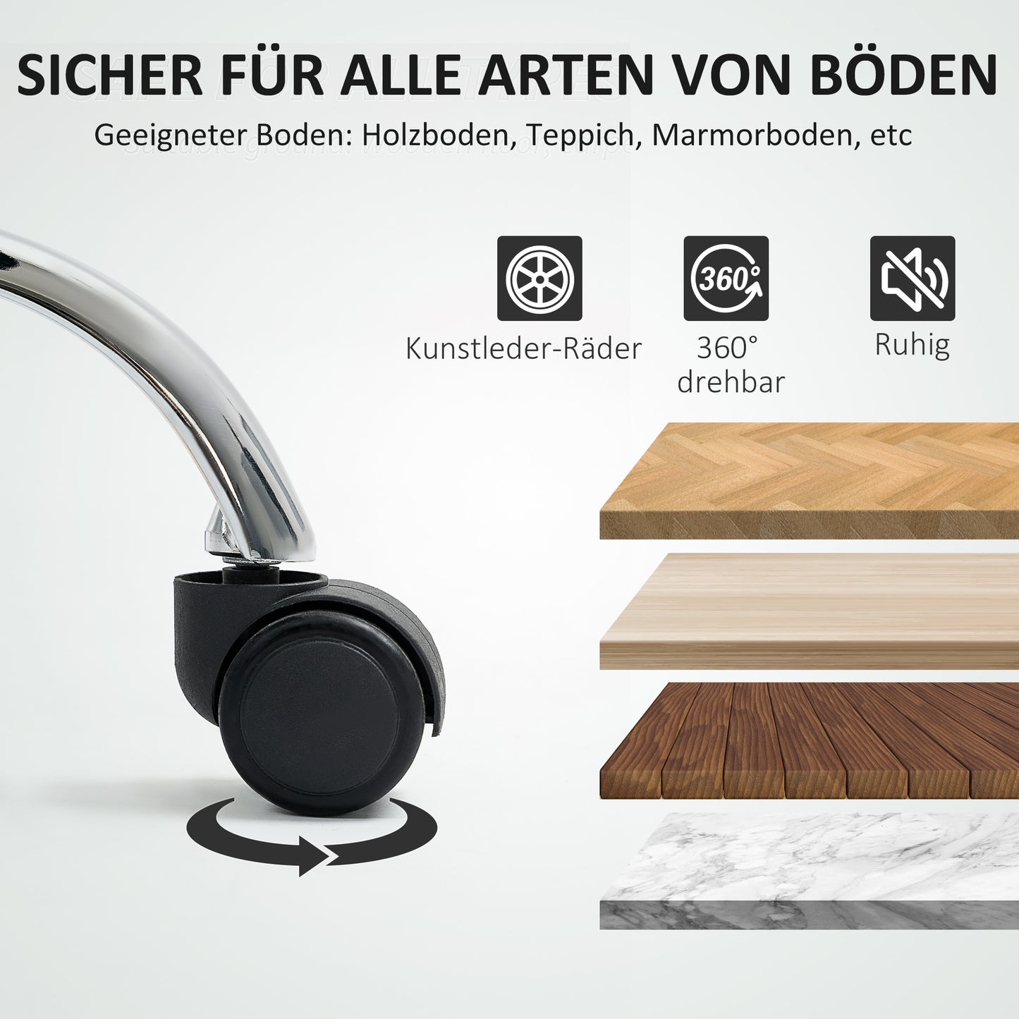 Bureaustoel – Bureaustoel Met Wielen – Bureaustoel Verstelbaar – Bureaustoel Draaibaar – Bureaustoel Hoogte Verstelbaar – Zwart – Ergonomisch Comfort – Stevig Duurzaam Frame