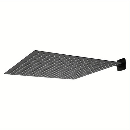 Doucheset – Douchesysteem – Regendouche – Douchekop – Douchekraan – Inbouw – Zwart Mat – Roestvrij Staal – 40 cm Hoofddouche – Ruimtebesparend Design