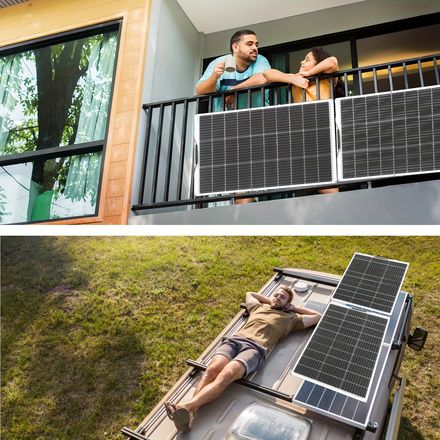 Zonnepaneel – Solar Panel – Opvouwbaar Zonnepaneel – Flexibel Zonnepaneel – Zonnepanelen Set – 200W Totaal – Monokristallijn Silicium – Lichtgewicht & Weerbestendig