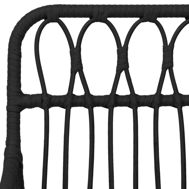 Loungeset – Tuinset – Loungemeubilair – Patio Set – Tuinmeubelen – Zwart – Weerbestendig Poly Rattan – Handgemaakte Details