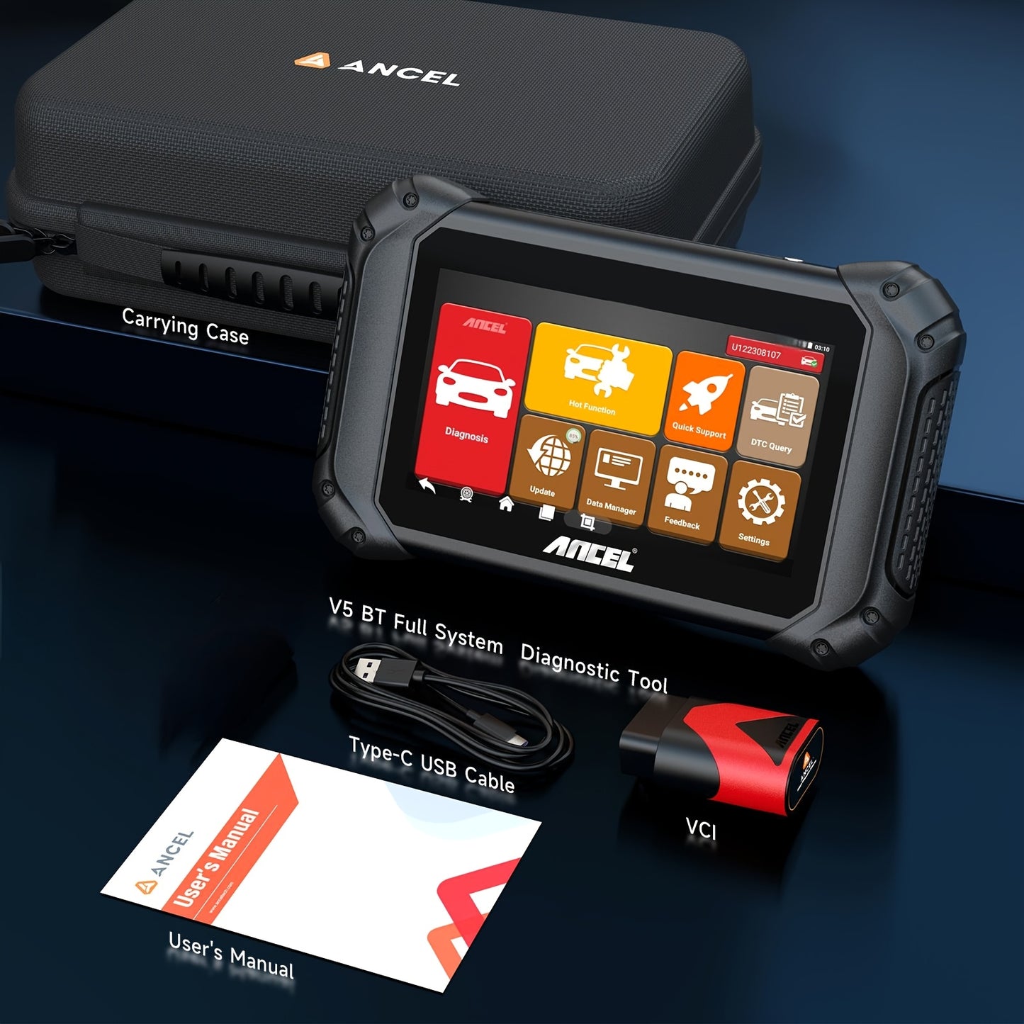 OBD2 Scanner – Auto Diagnosetool – Foutcode Lezer – Auto Diagnoseapparaat – Autoscanner – 17,78cm Kleurenscherm – 98% Voertuigdekking
