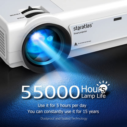 Projector – Beamer – Mini Beamer – Home Cinema Projector – Draagbare Projector – Native 1080P Resolutie – WiFi Verbinding