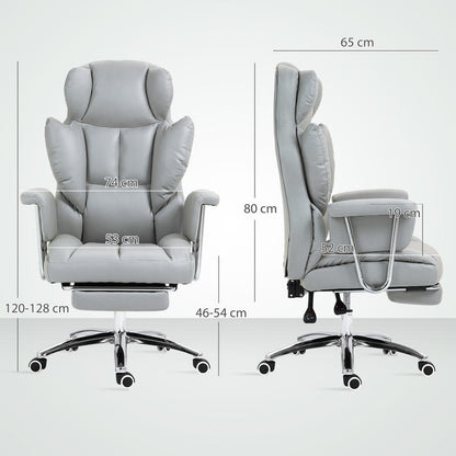 Ergonomische Bureaustoel – Kantoorstoel – Gamingstoel – Desk Chair – Werkstoel – Verstelbare Rugleuning & Hoogte – 360° Draaibaar Met Voetensteun