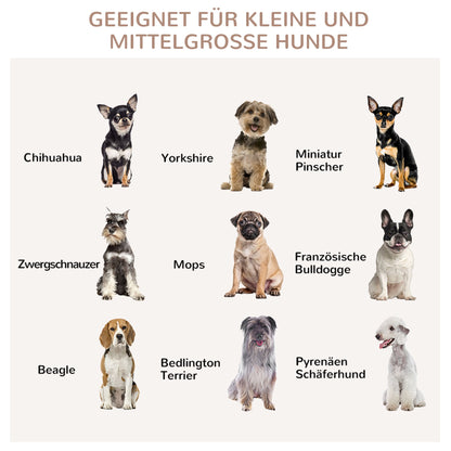 Hondenbench – Hondenkooi – Hondenhok – Dierenkooi – Hondenmand – Natuurlijk Hout – Inclusief Wasbaar Kussen – 82,5x57x72 cm